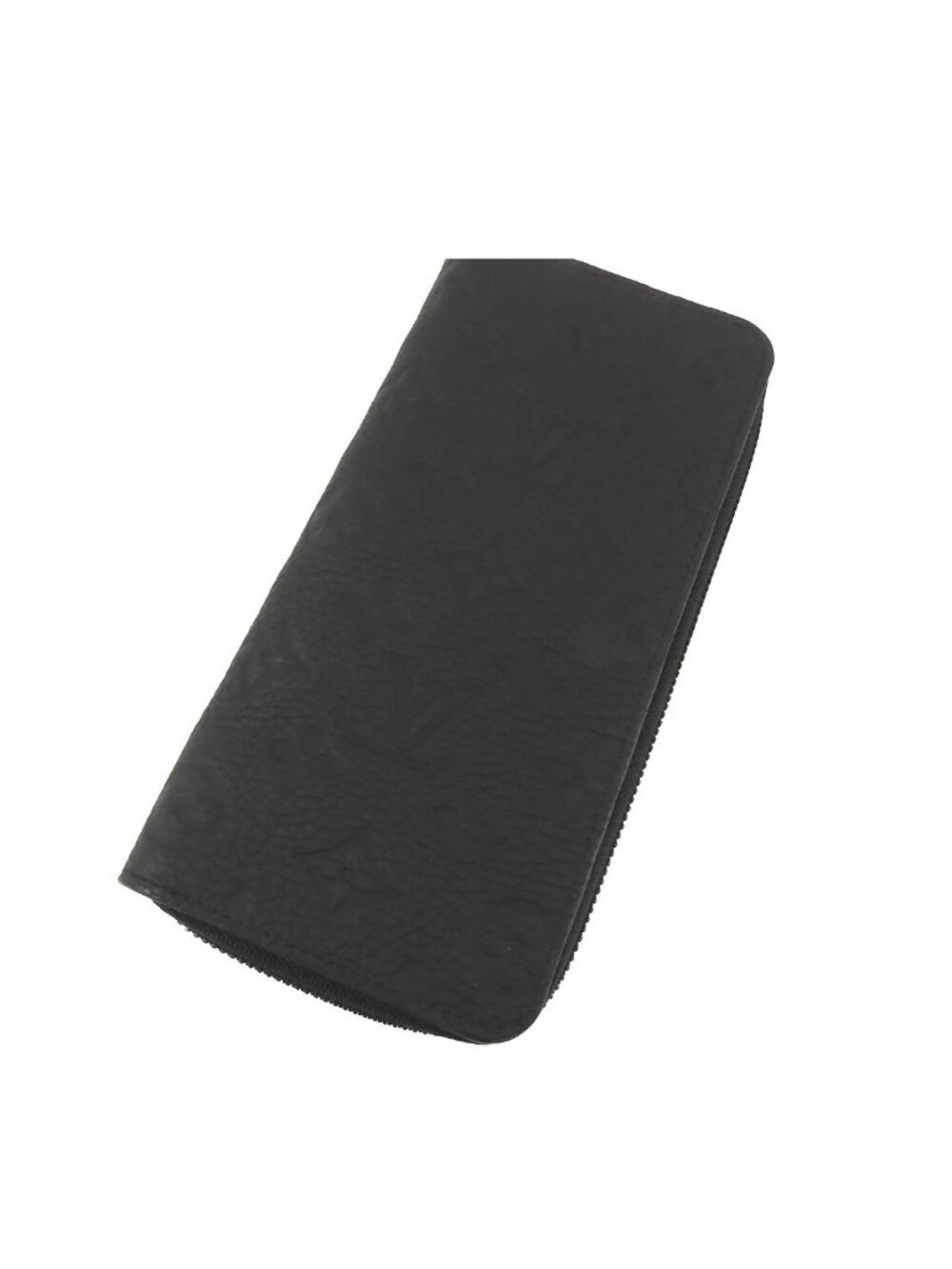 Louis Vuitton Zippy Wallet Vertical Noir Black Monogram Taurillon